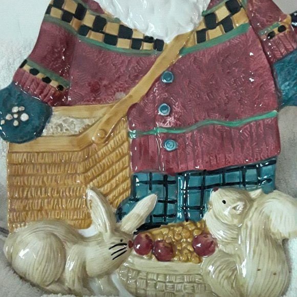 Vintage SAKURA Debbie Mumm Santa Claus Plate - Picture 4 of 6